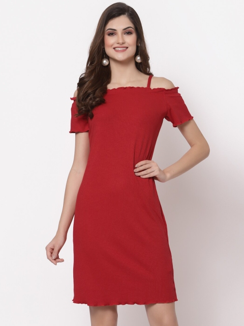 

ASEELO Red Sheath Dress