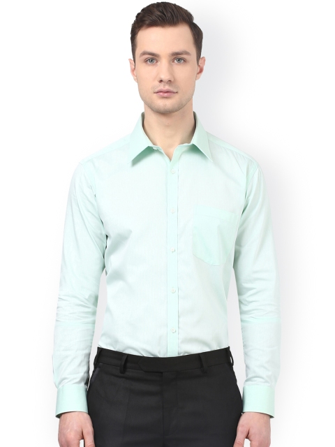 

Park Avenue Men Green Slim Fit Solid Formal Shirt