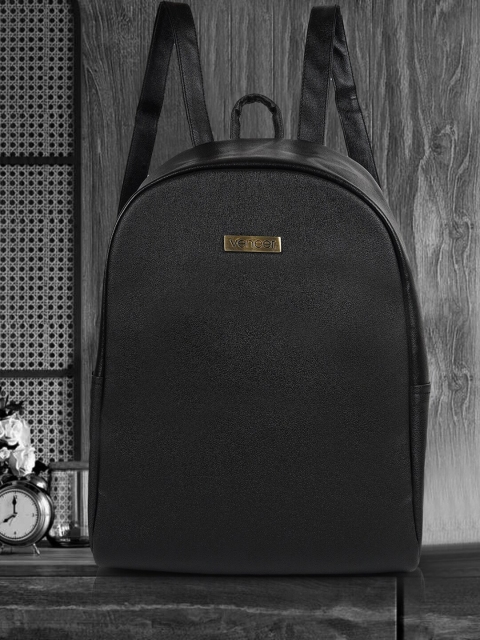 

Veneer Unisex Black Solid Mini Backpack