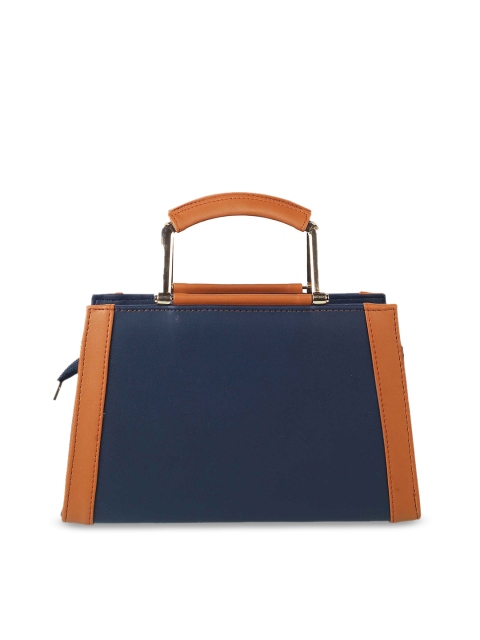 

WALKWAY by Metro Blue Textured Oversized Structured Handheld Bag