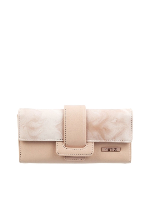 

Metro Women Beige Printed Two Fold Wallet