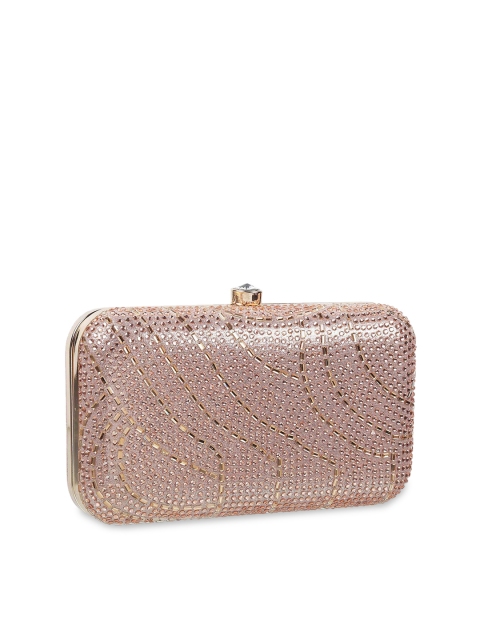 

WALKWAY by Metro Pink Embellished Box Clutch