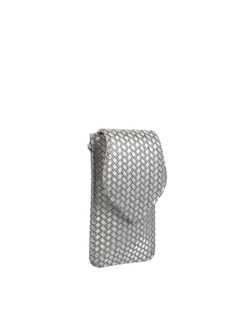 

Mochi Women Grey Woven Design Envelope