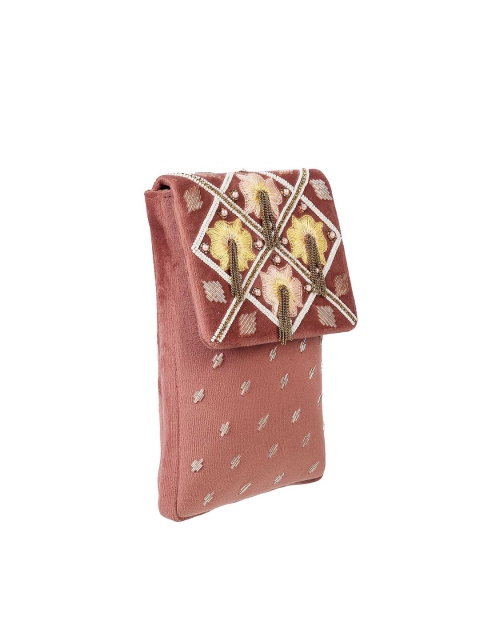 

Mochi Women Pink Embellished Potli Clutch