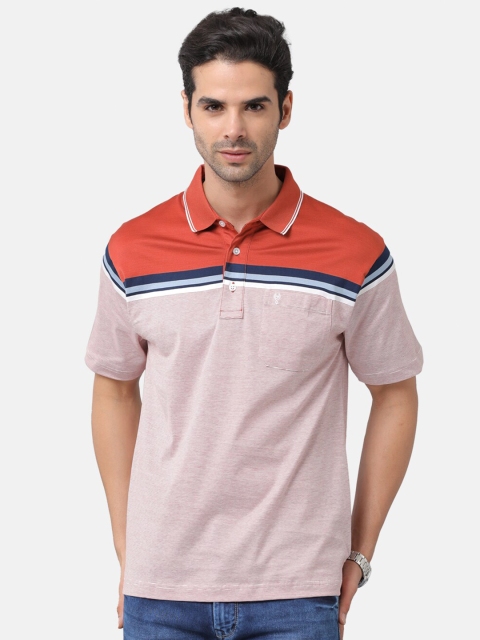 

Classic Polo Men Multicoloured Colourblocked Polo Collar T-shirt, Multi