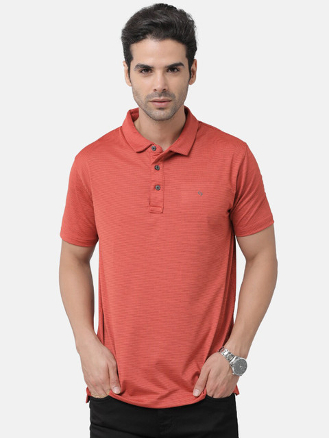 

Classic Polo Men Red Polo Collar Applique Slim Fit T-shirt