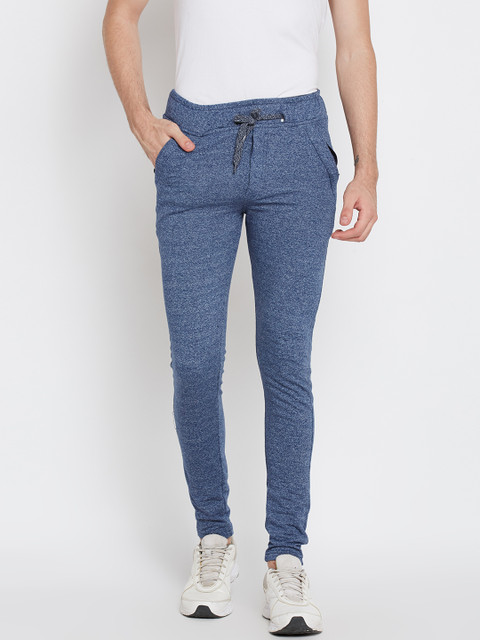 

Sports52 wear Men Blue Self-Design Track Pants