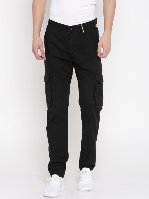 

Sports52 wear Men Black Comfort Regular Fit Solid Joggers
