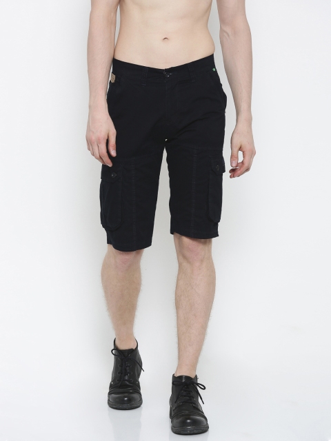 

Sports52 wear Men Navy Solid Regular Fit Cargo Shorts, Navy blue