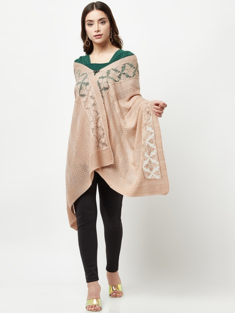 

Knitstudio Women Rose Floral Knitted Shawl