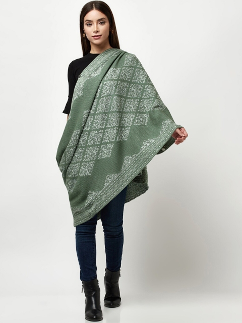 

Knitstudio Women Sea Green Knitted Shawl