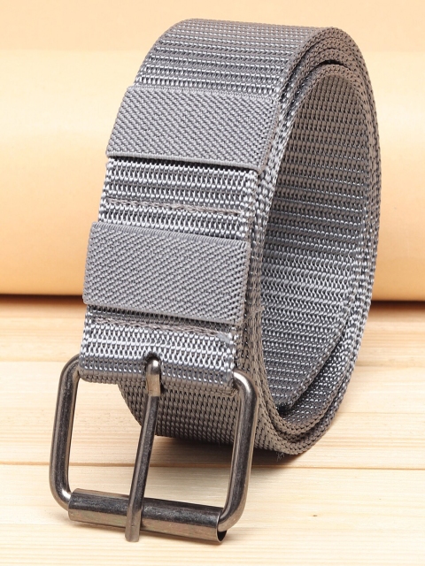 

ZORO Men Grey Textured Belt