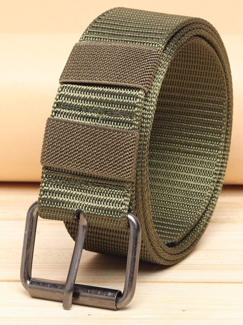 

ZORO Men Green Textured Belt