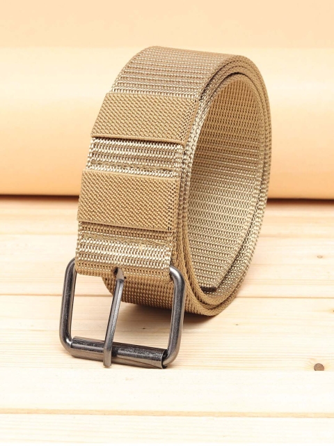 

ZORO Men Gold-Toned Textured Belt