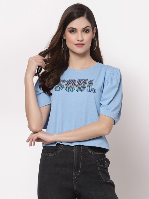 

ASEELO Blue Print Top