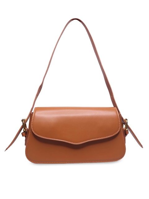 

Angeline Tan Structured Solid Shoulder Bag