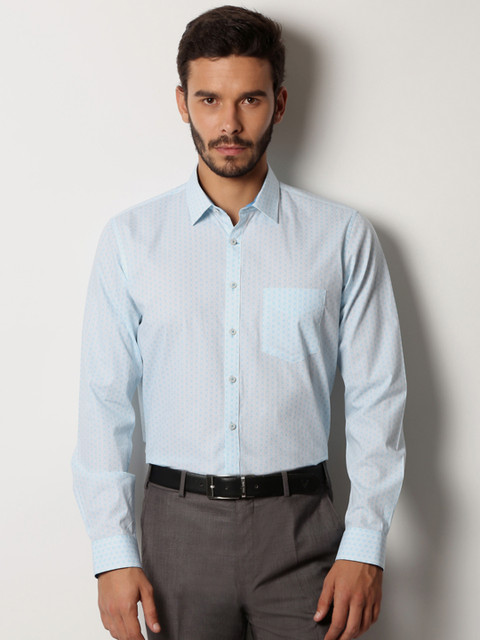 

Van Heusen Men Blue Slim Fit Printed Formal Shirt