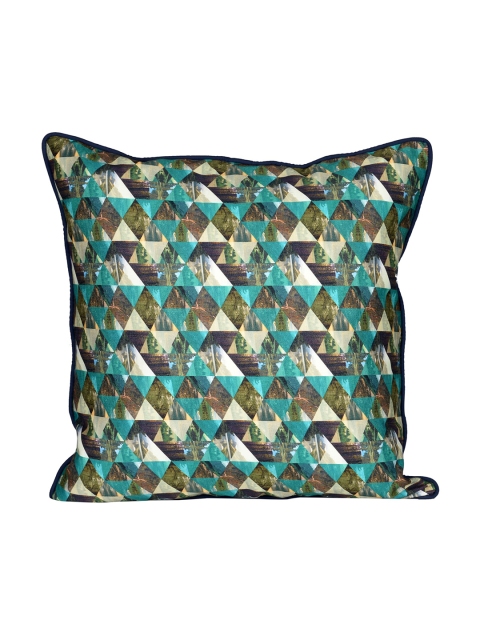 

Clasiko Blue & Yellow Abstract Print Square Cushion Covers