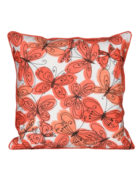 

Clasiko Orange & White Set of 5 Square Cushion Covers