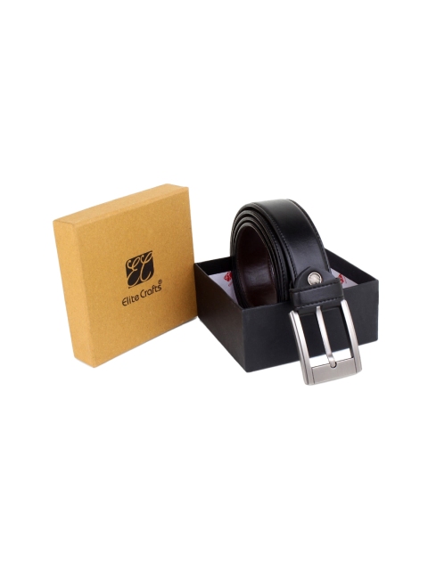 

Elite Crafts Men Black Leather Formal Belt