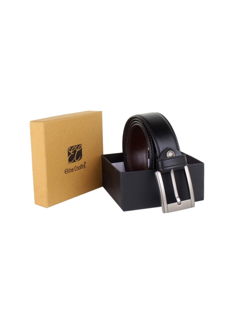 

Elite Crafts Men Black Leather Formal Belt