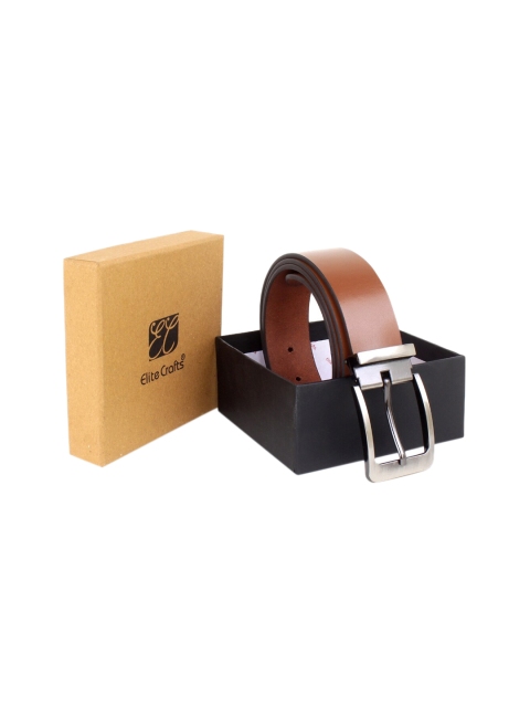 

Elite Crafts Men Tan Leather Formal Belt