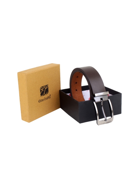 

Elite Crafts Men Brown Leather Formal Belt