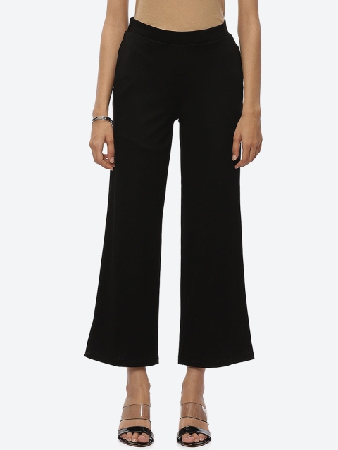 

Lakshita Women Black Relaxed Chambray Trousers