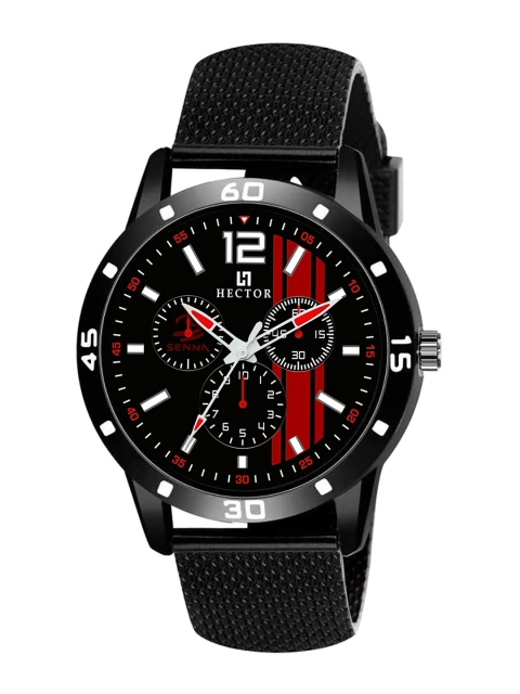 

FERRIZZO Men Black Printed Dial & Black Straps Analogue Watch