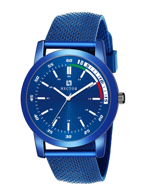 

FERRIZZO Men Blue Embellished Dial & Blue Bracelet Style Straps Analogue Watch HC11