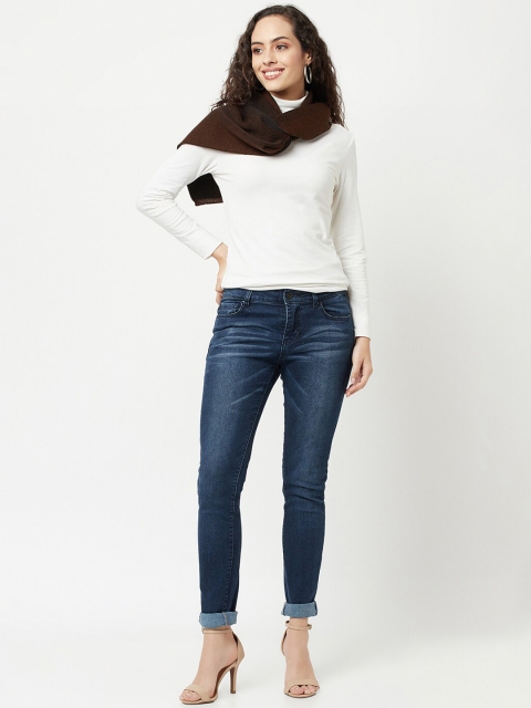 

Knitstudio Women Brown & Black Solid Casual Knitted Muffler