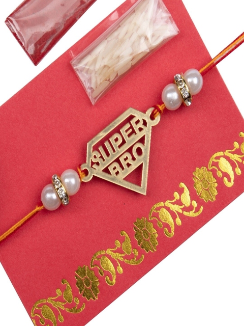 

The Magic Wand Boys Gold-Toned Super Bro Design Rakhi