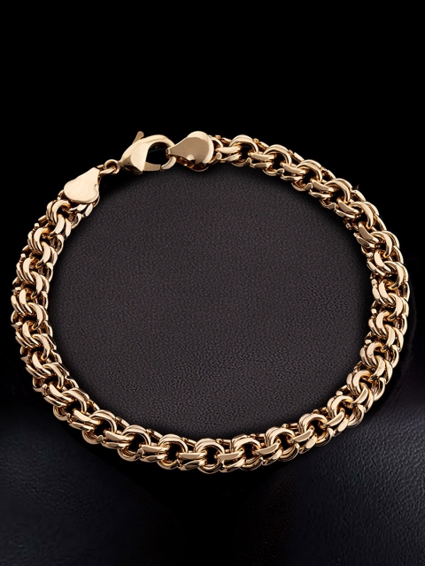 

Dare by Voylla Men Gold-Toned Gold-Plated Link Bracelet