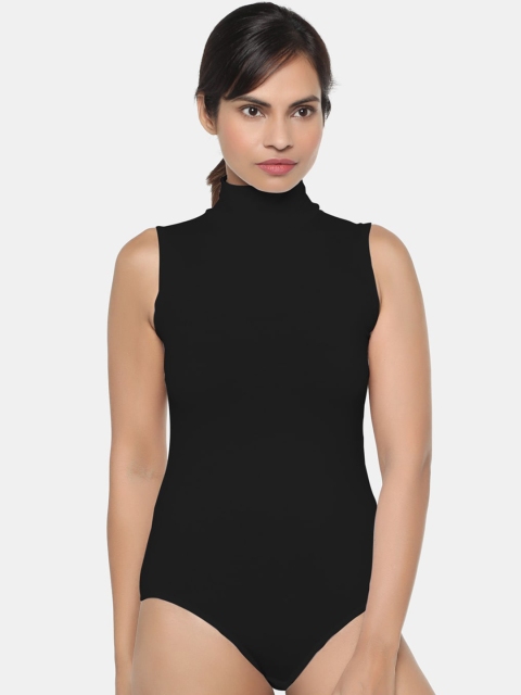 

Miorre Women Black Solid Bodysuit