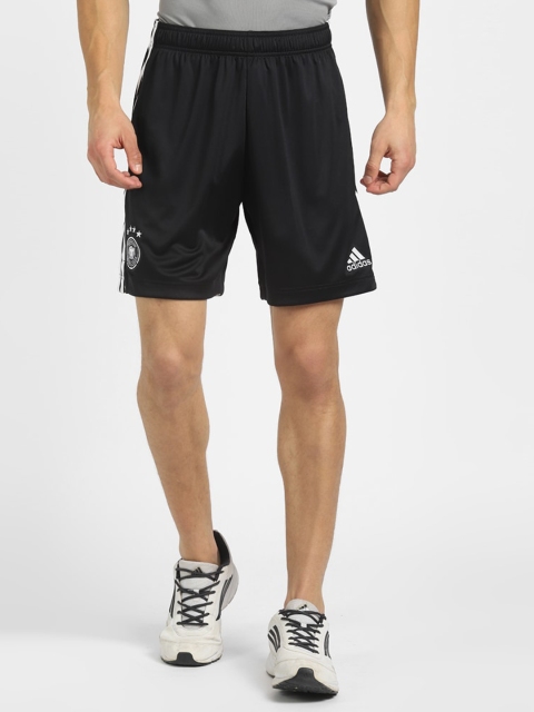 

ADIDAS Men Black Solid Brand Logo Detail Sports Shorts