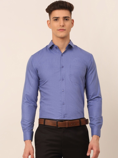 

JAINISH Men Blue Classic Formal Shirt