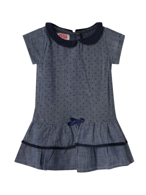 

UNDER FOURTEEN ONLY Grey Peter Pan Collar Drop-Waist Dress