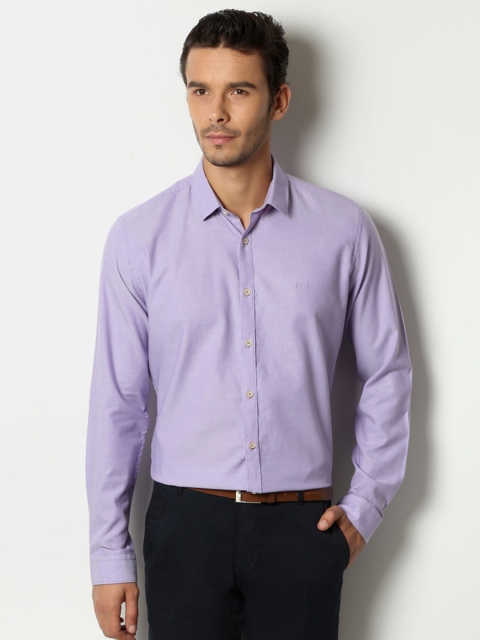 

Van Heusen Sport Men Purple Slim Fit Solid Semiformal Shirt