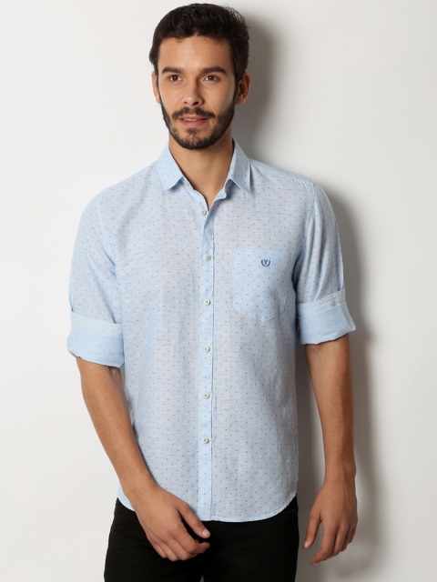 

Van Heusen Sport Men Blue Slim Printed Casual Shirt