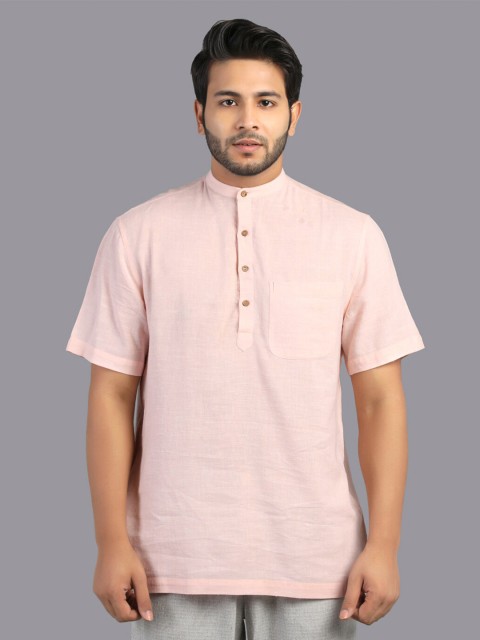 

RENTIYO Men Pink Standard Casual Shirt