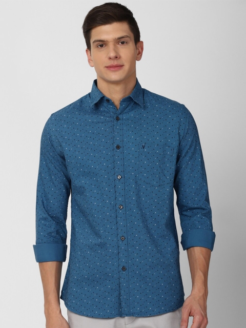 

Van Heusen Sport Men Blue Slim Fit Printed Casual Shirt