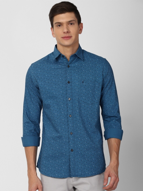 

Van Heusen Sport Men Blue Slim Fit Printed Casual Shirt