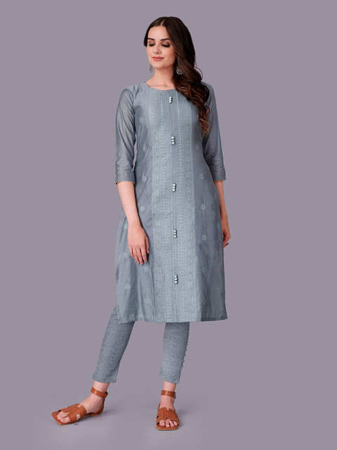 

Fashion FRICKS Women Grey Kurta