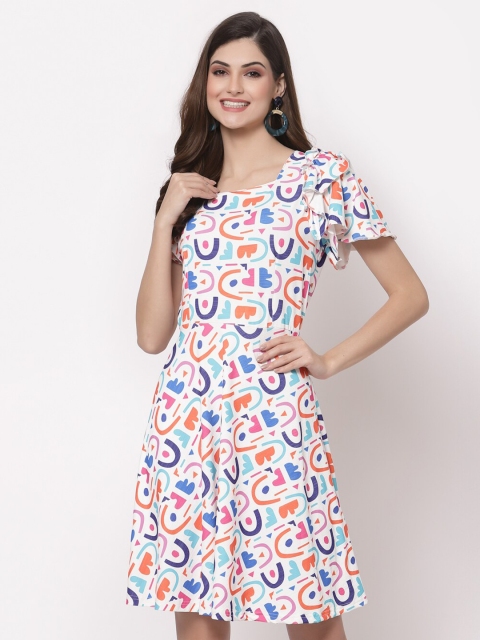 

ASEELO Multicoloured Floral Dress, Multi