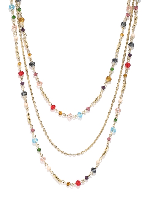 

ToniQ Multicoloured Beaded Layered Necklace, Multi