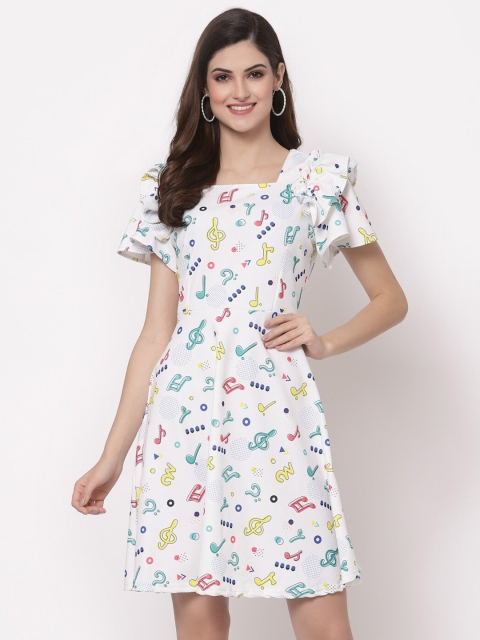 

ASEELO Multicoloured Floral Dress, Multi