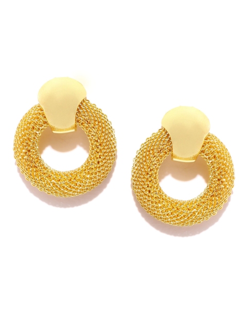 

ToniQ Gold-Toned Circular Oversized Studs