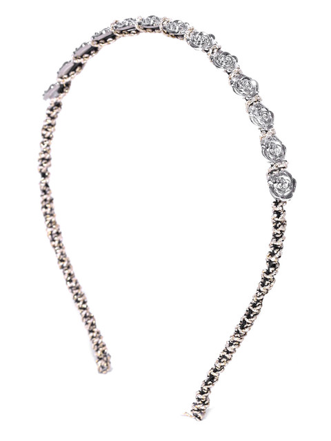 

ToniQ Gold & Silver-Toned Floral Hairband