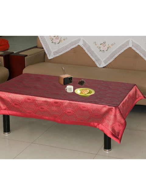 

Lushomes Red Printed Cotton 4-Seater Table Cloth