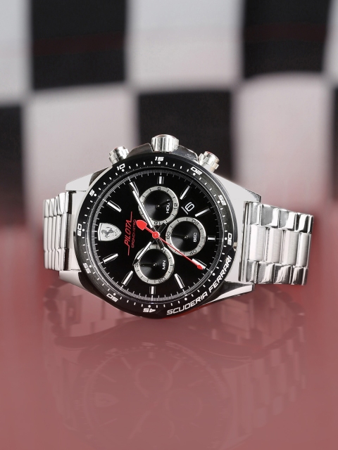 

SCUDERIA FERRARI Men Black PILOTA Analogue Watch 0830393